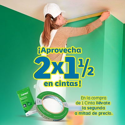 ¡Aprovecha 2x1 ½ en cintas!